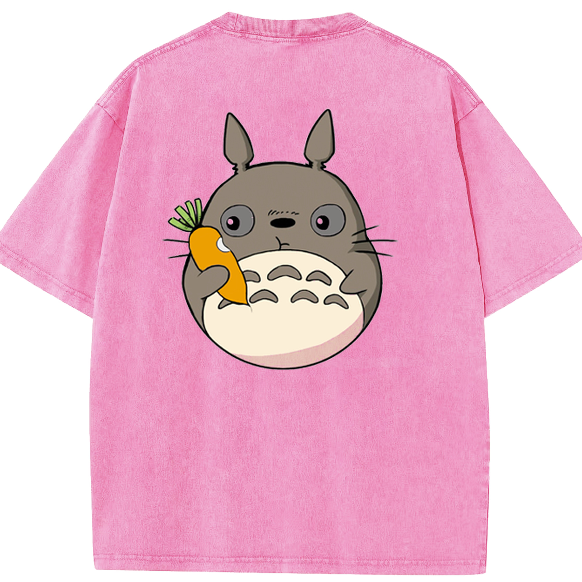（画像用） となりのトトロ 草壁メイ 草壁サツキ My Neighbor Totoro Satsuki Kusakabe Mei Kusakabe 綿100% ヴィンテージ風 半袖Tシャツ（背面プリント）